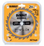 DeWALT Hand-Kreissägeblatt Ø 165 x 20 mm / 24 WZ - für Akku-Handkreissägen
