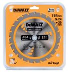 DeWALT Hand-Kreissägeblatt Ø 184 x 20 mm / 24 WZ - für Akku-Handkreissägen
