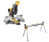 DeWALT DWS780KIT Präzisions-Paneelsägen-Set 1.675 W / Ø 305 mm mit XPS-Schnittlinienanzeige und HM-Sägeblatt +inkl Untergestell (DE7023)