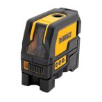DeWALT DW0822-XJ Kreuzlinien-Laser rot selbstnivellierend mit Lotstrahl mit Wandhalterung und T-STAK-Koffer