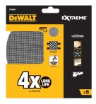 DeWALT EXTREME Schleifgitter Universal Abrasive Mesh ROS Sheet Ø 225 mm Diameter rund - 5er Pack!