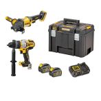 DeWALT DCK2016T2T-QW Akku-Aktionspack 54 V FLEXVOLT / 6 Ah mit 2 Maschinen, 2 Akkus, Schnellladegerät und T-STAK-Box VI