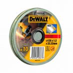 DeWALT High Performance Trennscheiben Edelstahl flach Ø 125 mm - 10er Pack
