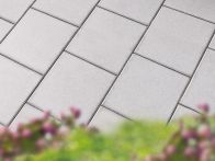 Diephaus Terrassenplatte Rustica Grau-Weiß