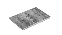 Diephaus Terrassenplatte Diora Weiß-Schwarz 60x40x4 cm PE3