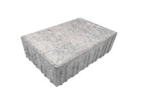 Diephaus Pflasterstein Elego Weiß-Schwarz 30x15x6 cm PE2