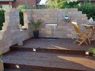 Diephaus Mauerstein Antik gekantet Sandstein