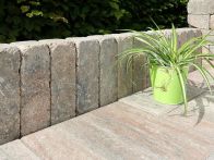 Diephaus Mauerstein Antik gekantet Pico Muschelkalk | 30x10x10 cm