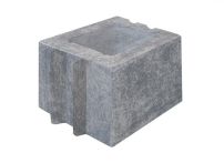 Diephaus Mauerstein Gardo Weiß-Schwarz Halbstein 25x25x20 cm