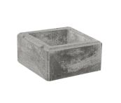 Diephaus Mauerstein Gardo Weiß-Schwarz Pfeilerstein 37,5x37,5x20