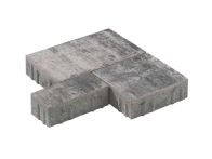 Diephaus Pflasterstein Via Vicus Weiß-Schwarz PE2