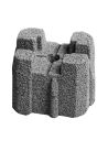 Diephaus Punktfundament Stein Grau 22x22x17 cm
