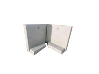 Diephaus L-Stein-Ecke Bewehrt Grau 90 Grad 8 cm Zweiteilig