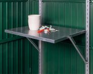 EcoStar Klapptischset inkl. Regalhalterset für Gerätehaus - lang