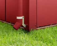 EcoStar Fallrohr für Gerätehaus - RAL 3004 Purpurrot