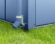 EcoStar Fallrohr für Gerätehaus - RAL 5014 Taubenblau