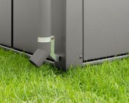 EcoStar Fallrohr für Gerätehaus - RAL 9007 Graualuminium