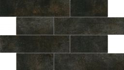 Engers Mosaik 5x5 cm DOUBLE IMPACT anthrazit rektifiziert, Vintageoptik, Brick