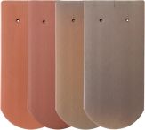 ERLUS Flächenziegel Sinterbiber Rundschnitt 1.Sorte siena (Tondachziegel)