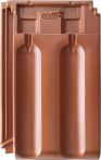 ERLUS Flächenziegel Großfalzziegel XXL kupferbraun (Tondachziegel) | Flächenset