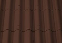 Eternit Berliner Welle Profil 5 dunkelbraun - 920 mm breit