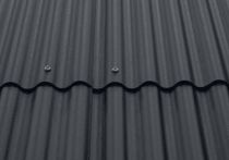 Eternit Wellplatten P8 dunkelgrau mit Eckenschnitt - 1000 mm breit