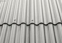 Eternit Wellplatten P8 hellgrau mit Eckenschnitt - 1000 mm breit