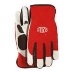 FELCO 702 Arbeitshandschuhe Rindsleder - rot weiß