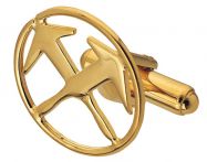 FHB JOST Manschettenknopf Dachdecker gold