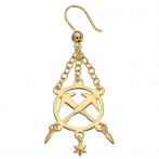 FHB COLIN Ohrhänger Dachdecker gold