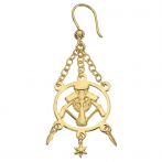 FHB ALBRECHT Ohrhänger Steinsetzer gold