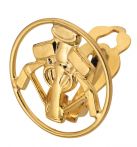 FHB HOLM Ohrclip Steinsetzer gold