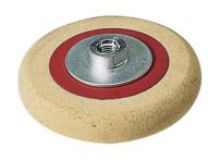 Flex Filzteller mit Gewindeflansch M 14, 125 Ø