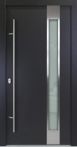 FM Aluminium Haustür AC 68 Modell 04 Anthrazit mit Dreifachverglasung
