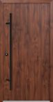 FM Aluminium Haustür AC 68 Blackline Modell M20 - Nußbaum
