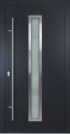 FM Aluminium Haustür DS 92 Modell 01 Anthrazit mit Vierfachverglasung