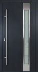 FM Aluminium Haustür DS 92 Modell 04 Anthrazit mit Vierfachverglasung