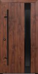FM Aluminium Haustür DS 92 Blackline Modell M24 - Nußbaum