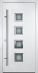 FM Aluminium Haustür DS 92 Modell 13 Weiß mit Vierfachverglasung
