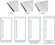 FM Rahmenverbreiterung AC 68 Nußbaum - 50 mm - obere Aufdoppelung
