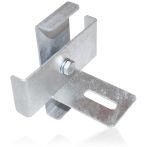 Gabiona Klammer verzinkt mit Zaunhalter 10 x 10 cm