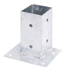 Alberts Aufschraubhülse für Vierkantholzpfosten an Geraden - feuerverzinkt