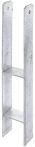 Alberts H-Pfostenträger, Typ365v, feuerverzinkt, 600x60 mm, in verschiedenen Breiten - Stärke 6 mm