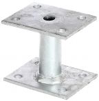 Alberts Pfostenträger, feuerverzinkt, 90x70x70x90x78 mm, zum Aufschrauben