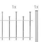 Alberts Zaun-Anbauset Madrid, in verschiedenen Höhen+Ausführungen, feuerverzinkt
