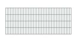 Alberts Doppelstabgittermatten - 2,0 m breit, verschiedene Höhen, anthrazit