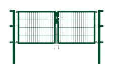 Alberts DT Flexo Doppeltor, Industrietor, 2-flügeliges Tor, Typ 6/5/6, in verschiedenen Breiten+Höhen, mittig geteilt, grün