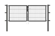 Alberts DT Flexo Doppeltor, Industrietor, 2-flügeliges Tor, Typ 6/5/6, in verschiedenen Breiten+Höhen, mittig geteilt, anthrazit