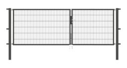 Alberts DT Flexo Doppeltor, Industrietor, 2-flügeliges Tor, Typ 6/5/6, in verschiedenen Breiten+Höhen, ungleich geteilt, anthrazit