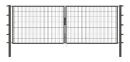 Alberts DT Flexo Doppeltor, Industrietor, 2-flügeliges Tor, Typ 6/5/6, in verschiedenen Breiten+Höhen, mittig geteilt, anthrazit